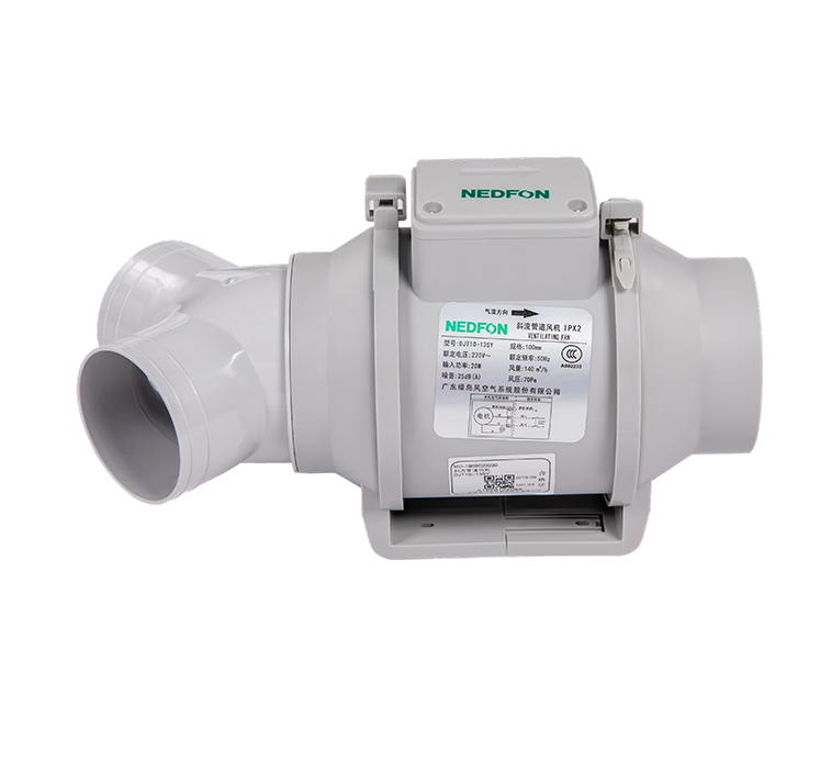 多孔型斜流管道风机